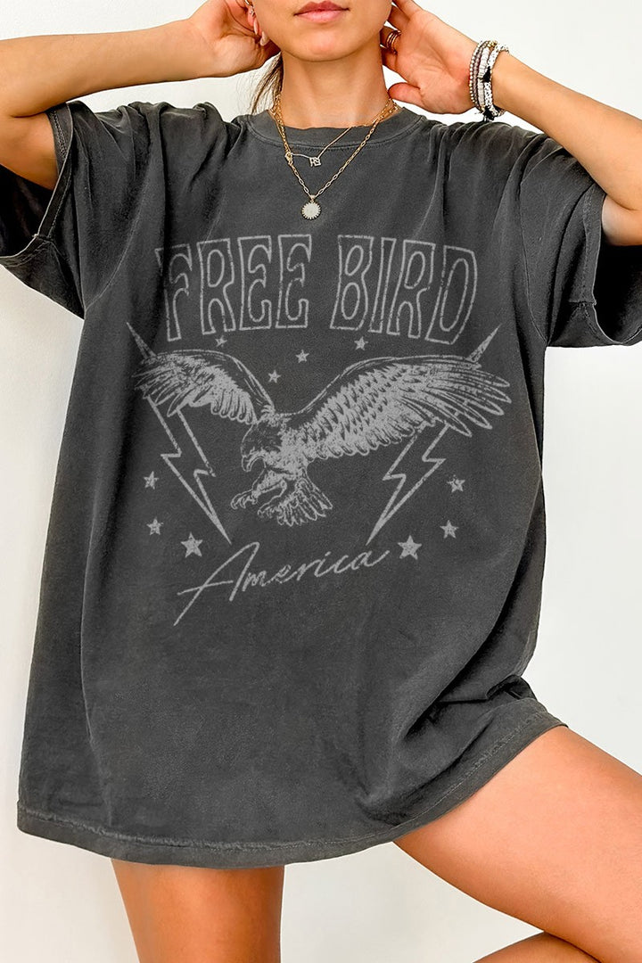 Free Bird America Comfort Color Tee