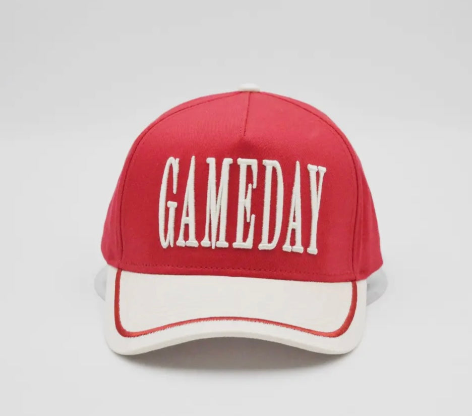 GAMEDAY Vintage Trucker Hat-Red