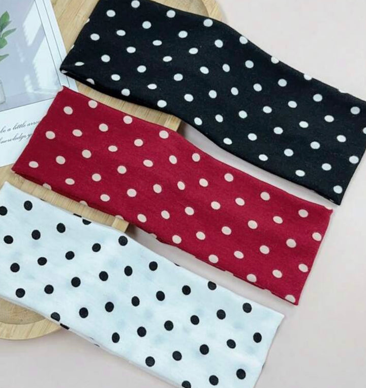 Polka Dot Headband - Set of 3