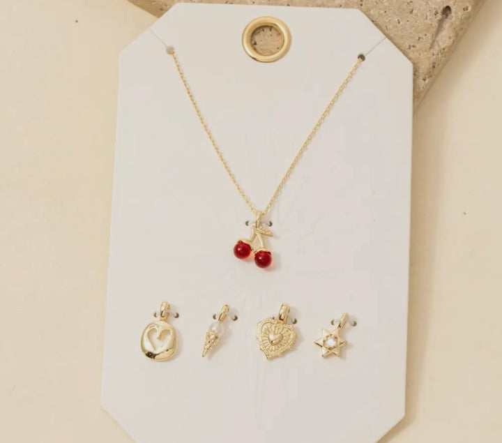 Cherry Swappable Pendant Necklace