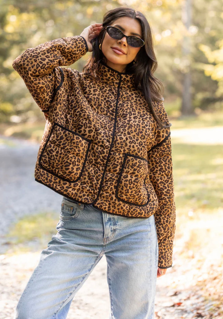 Quilted Leopard jacket