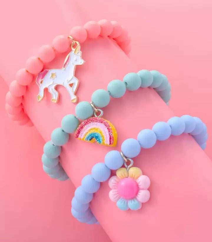 Unicorn & Rainbow Charm Bracelet