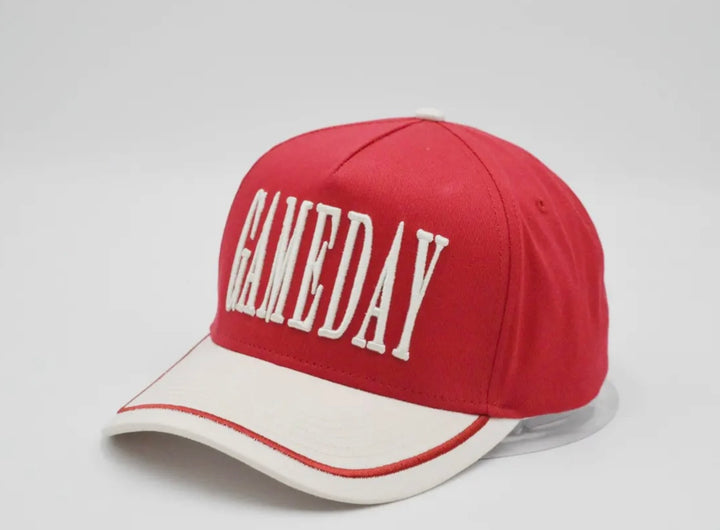 GAMEDAY Vintage Trucker Hat-Red