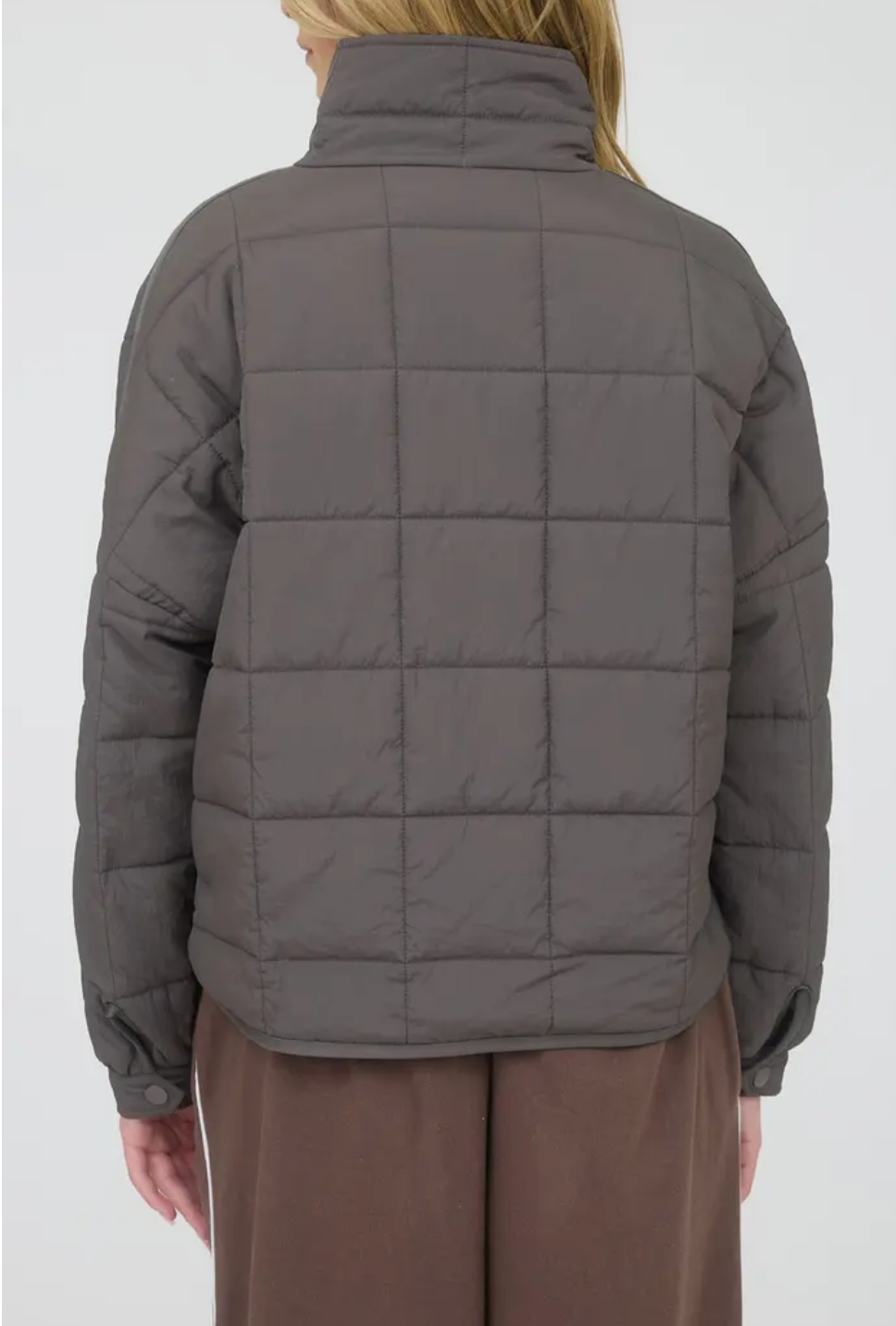Quilted Zip Puffer Jacket