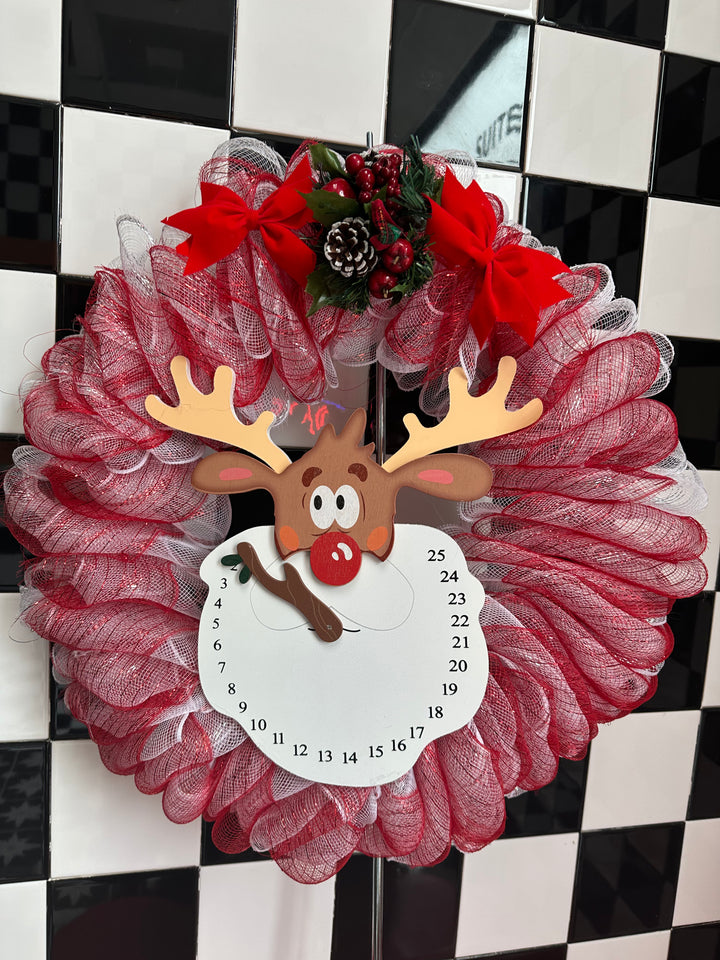 Christmas countdown wreath