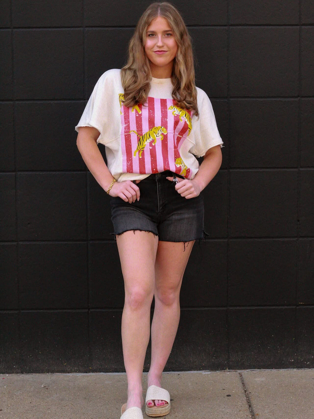 Multi Tigers Graphic Top