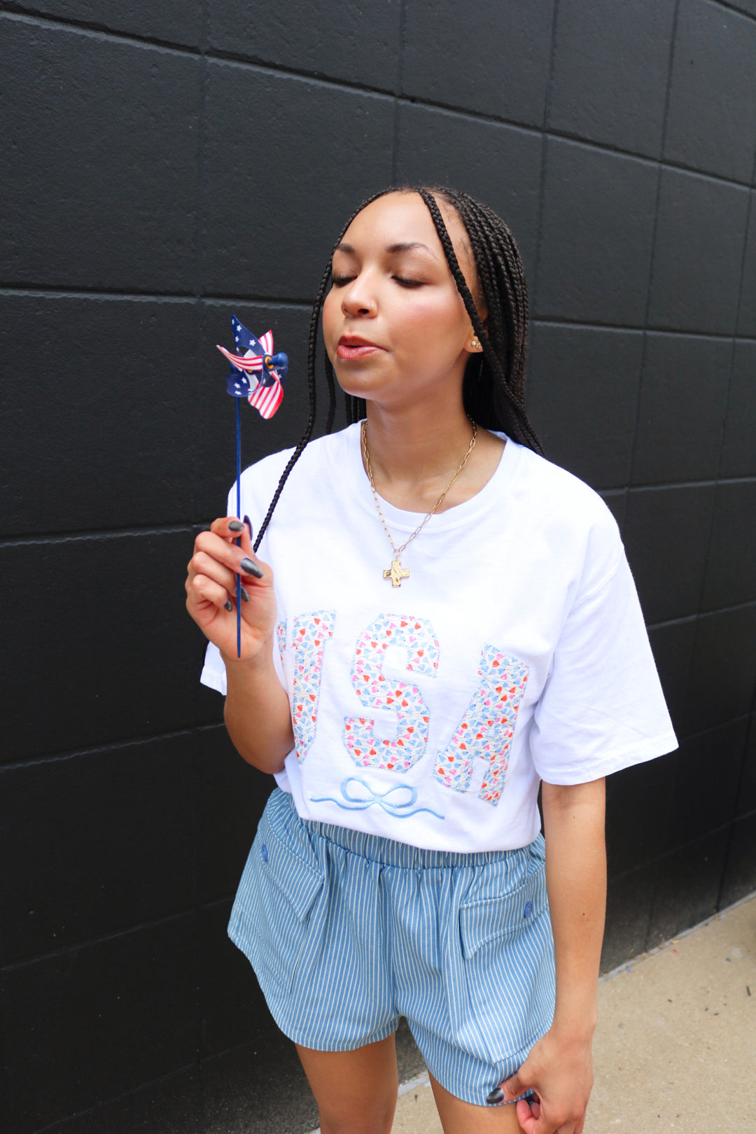 USA Floral T-Shirt