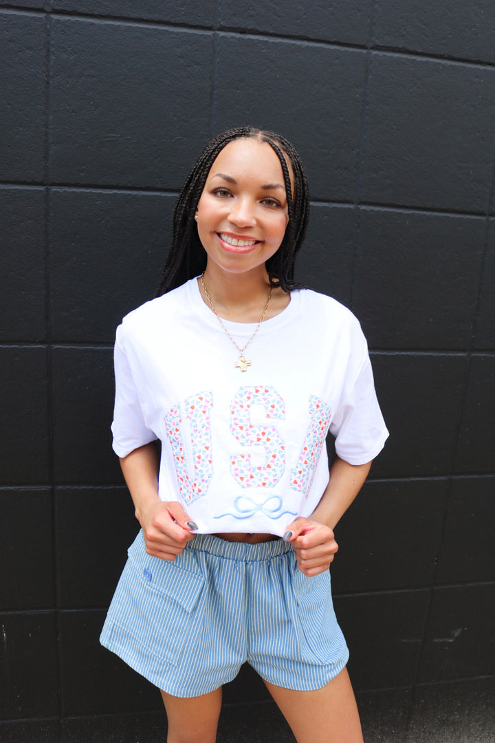 USA Floral T-Shirt