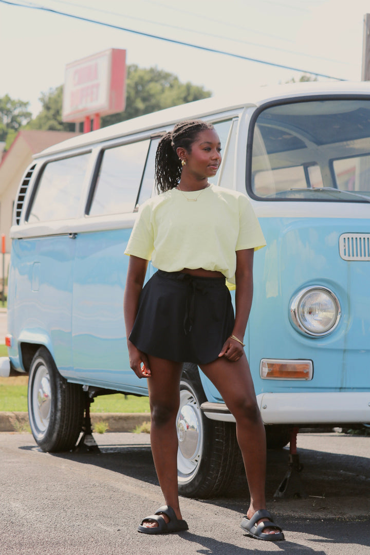 Cropped Top with Elastic Band