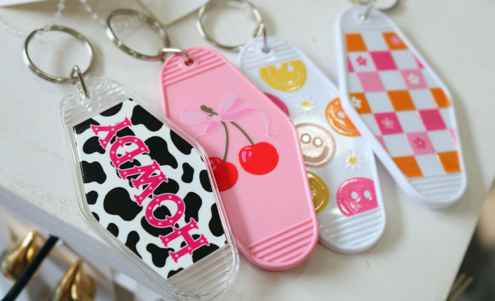 Retro Motel KeyChains