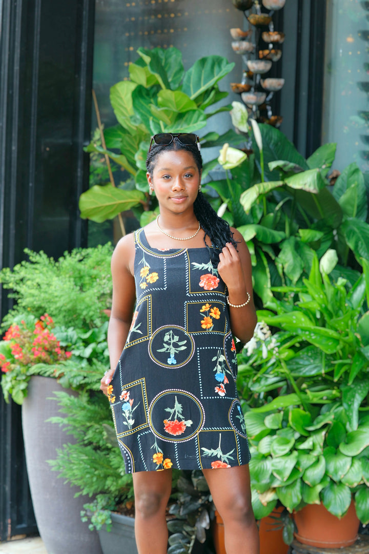 Printed Mini Dress