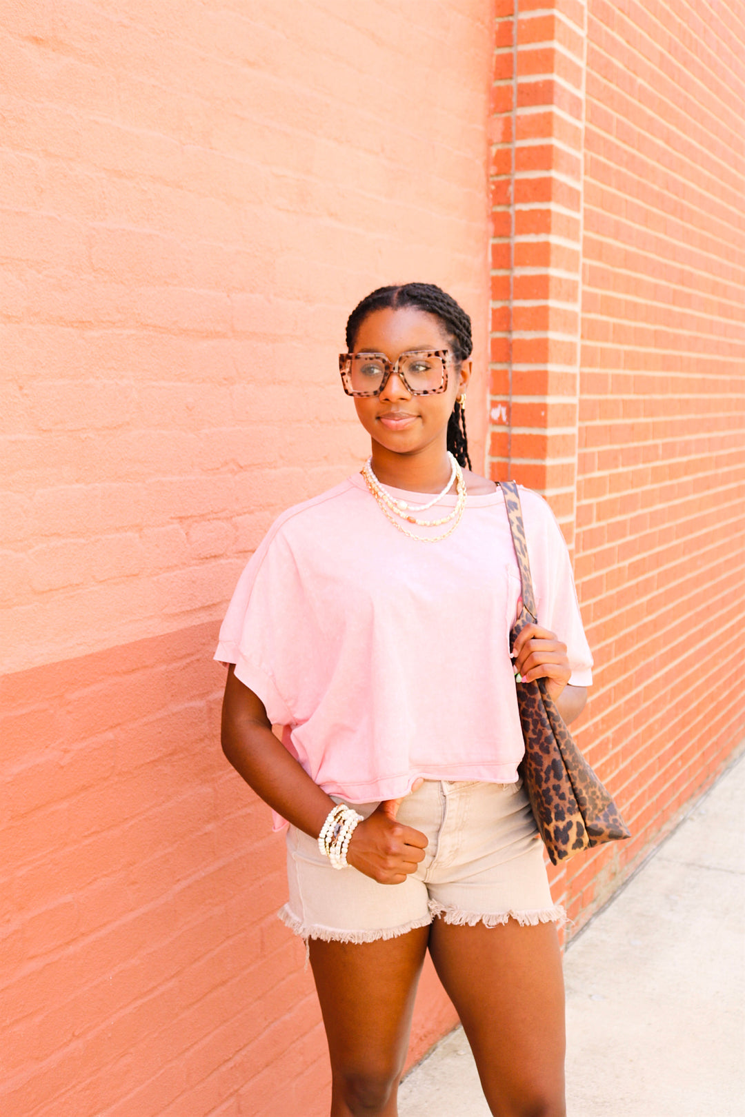 Mineral Washed Oversized Crop Comfy Knit Top