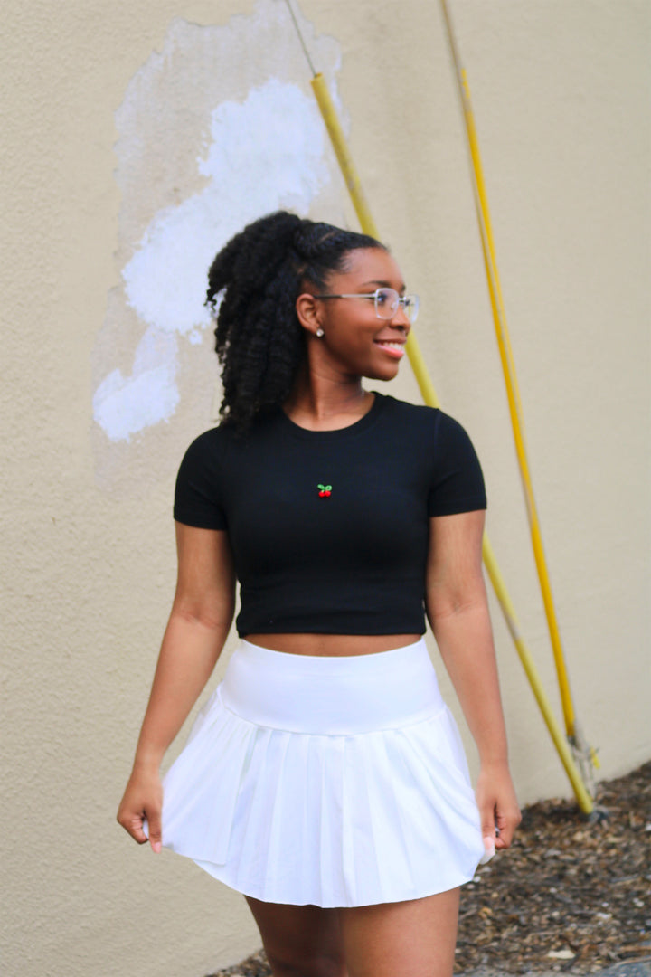 Cherry Applique Baby Tee